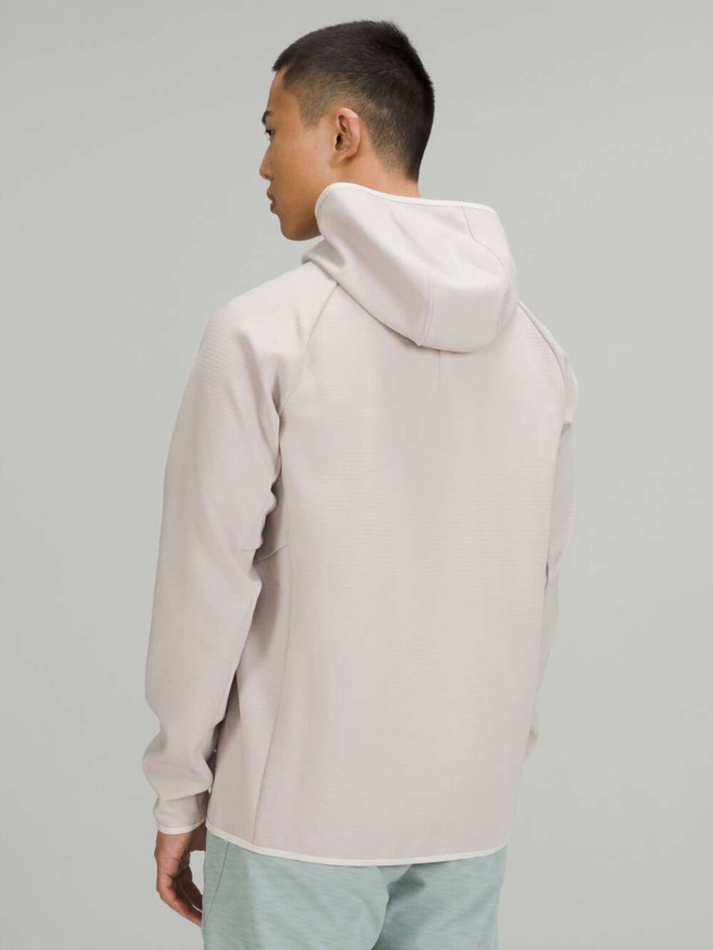 Lululemon GridLiner Fleece Hoodie Heathered Dove Grey Size Small